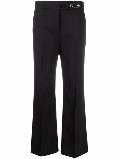 Shop Versace Women's Black Wool Pants