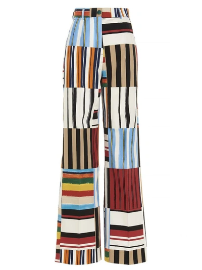 Shop Dolce E Gabbana Women's Multicolor Cotton Pants