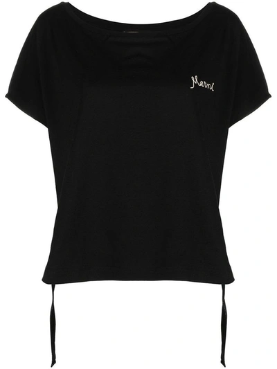 Shop Marni Women's Black Cotton Top