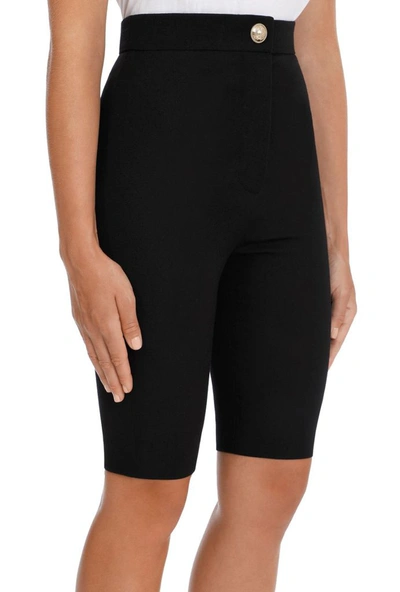 Shop Balmain Women's Black Wool Shorts