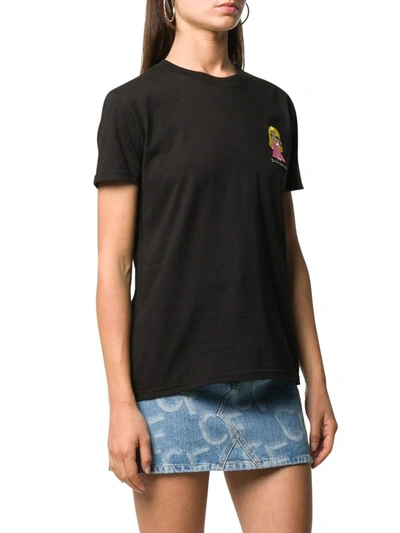 Shop Chiara Ferragni Women's Black Cotton T-shirt