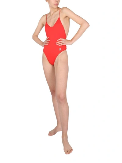 Shop Off-white Women's Red Polyester One-piece Suit