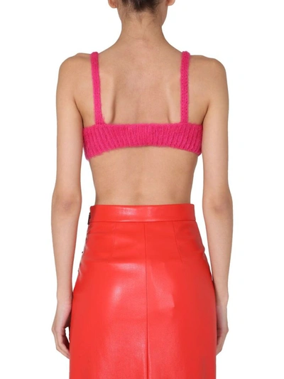 Shop Msgm Women's Fuchsia Top