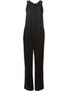 Alexander Wang T Buttoned Jumpsuit In Black