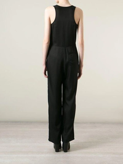 Alexander Wang T Buttoned Jumpsuit In Black