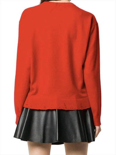 Shop Versace Women's Red Cashmere Sweater