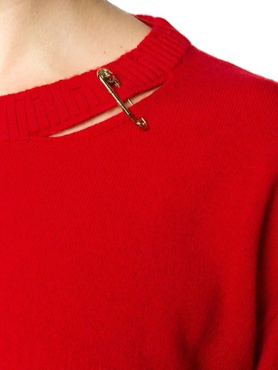 Shop Versace Women's Red Cashmere Sweater
