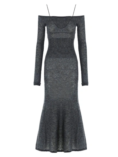 Shop Jacquemus Women's Grey Dress