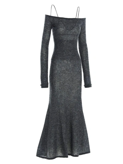 Shop Jacquemus Women's Grey Dress