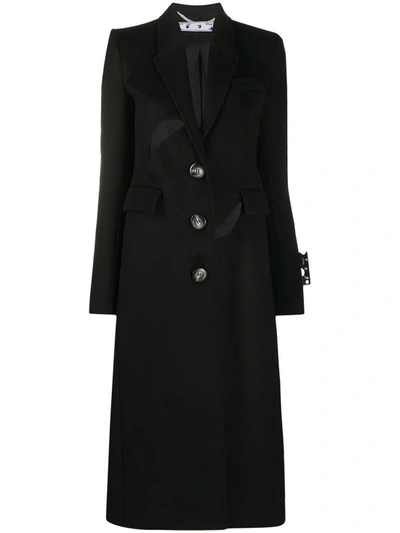 Shop Off-white Women's Black Wool Coat