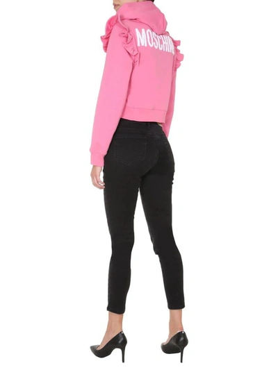 Shop Moschino Women's Pink Cotton Sweatshirt