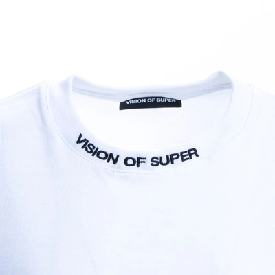 Shop Vision Of Super Women's White Cotton T-shirt