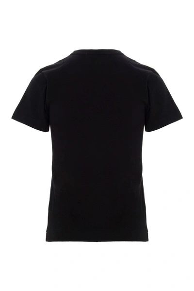 Shop Comme Des Garçons Play Women's Black Cotton T-shirt