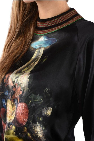 Shop Gucci Women's Black Silk Sweatshirt