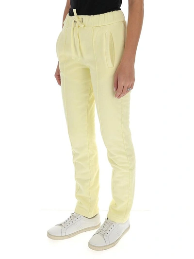 Shop Palm Angels Women's Yellow Cotton Joggers