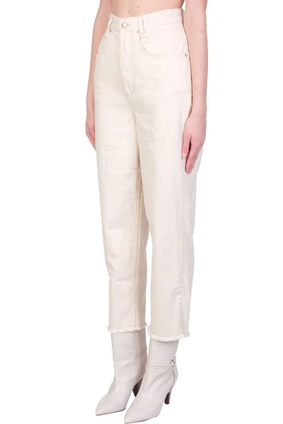 Shop Isabel Marant Women's Beige Cotton Pants