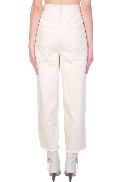 Shop Isabel Marant Women's Beige Cotton Pants