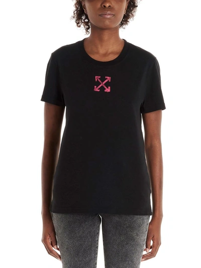 Shop Off-white Women's Black Cotton T-shirt