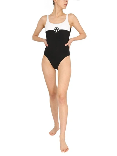 Shop Tory Burch Women's Black Polyester One-piece Suit