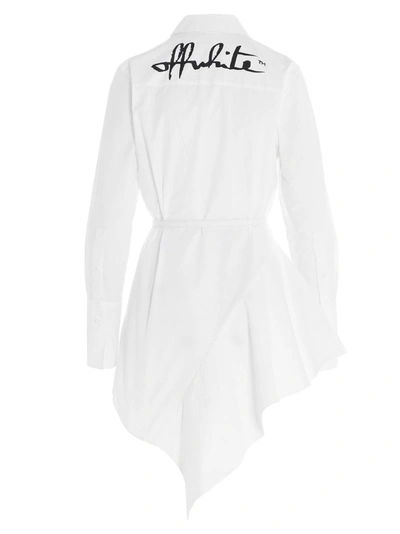 Shop Off-white Women's White Cotton Dress