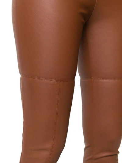 Shop Pinko Women's Brown Polyester Leggings