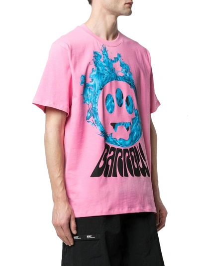 Shop Barrow Women's Pink Cotton T-shirt