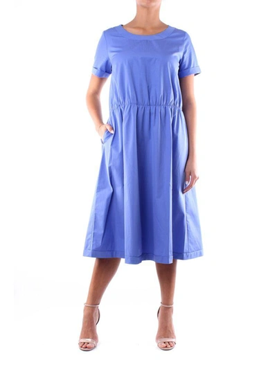 Shop Aspesi Women's Blue Cotton Dress