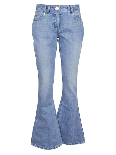 Shop Balmain Women's Blue Polyester Jeans