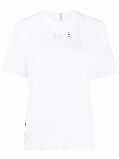 Shop Mcq By Alexander Mcqueen Women's White Cotton T-shirt