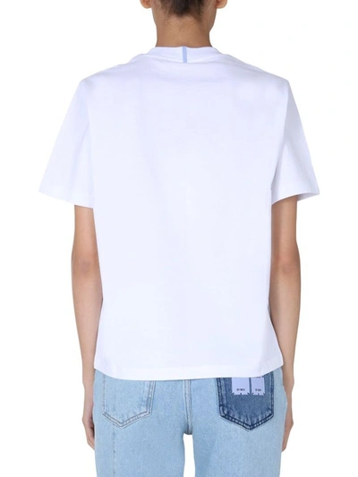 Shop Mcq By Alexander Mcqueen Women's White Cotton T-shirt