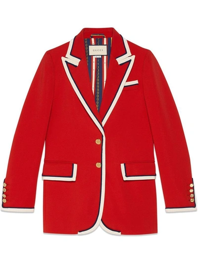 Shop Gucci Red Blazer