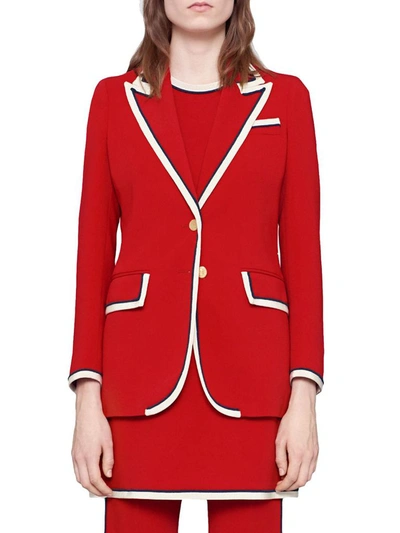 Shop Gucci Red Blazer