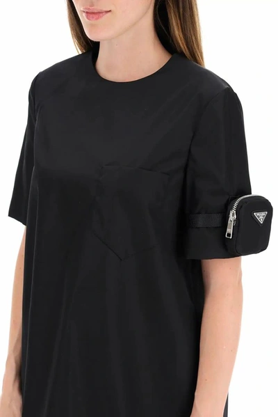 Shop Prada Women's Black Polyester Dress