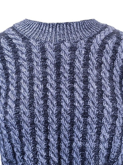 Shop Chloé Women's Blue Wool Sweater