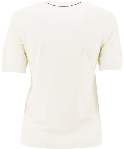 Shop Chloé Women's White Wool T-shirt