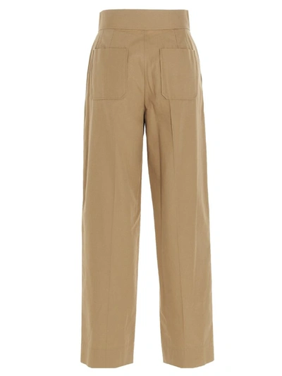 Shop Apc A.p.c. Women's Beige Cotton Pants