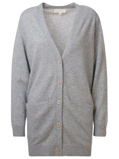 Shop Michael Kors Women's Grey Cashmere Cardigan