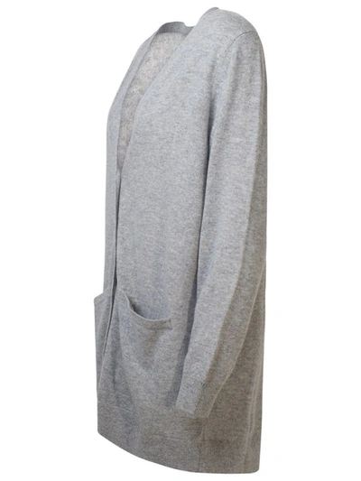 Shop Michael Kors Women's Grey Cashmere Cardigan