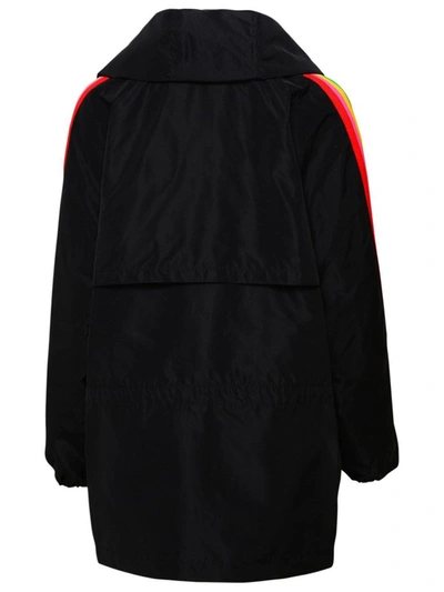 Shop Palm Angels Women's Black Polyester Outerwear Jacket