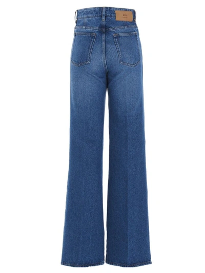 Shop Ami Alexandre Mattiussi Women's Blue Other Materials Jeans