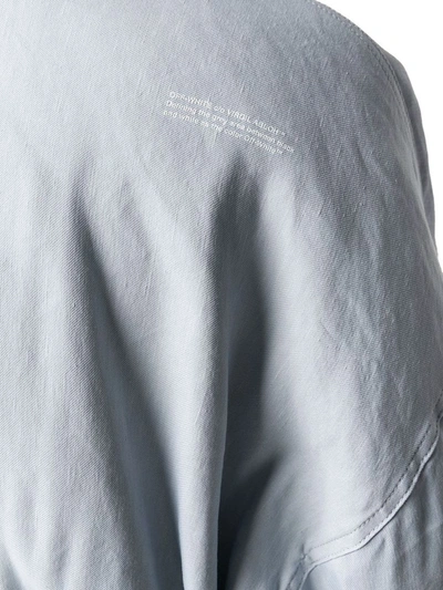 Shop Off-white Women's Grey Linen Outerwear Jacket