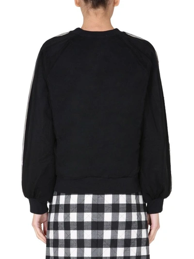 Shop Msgm Women's Black Sweatshirt