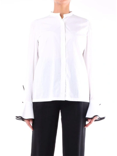 Shop Dries Van Noten Women's White Cotton Shirt