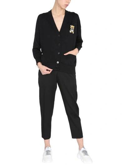 Shop Moschino Women's Black Other Materials Cardigan