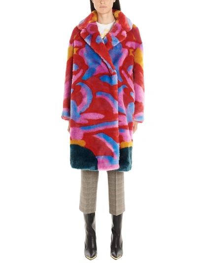Shop Stella Mccartney Women's Multicolor Acrylic Coat