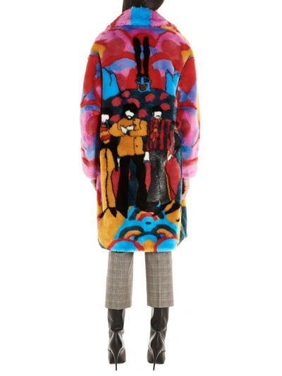 Shop Stella Mccartney Women's Multicolor Acrylic Coat
