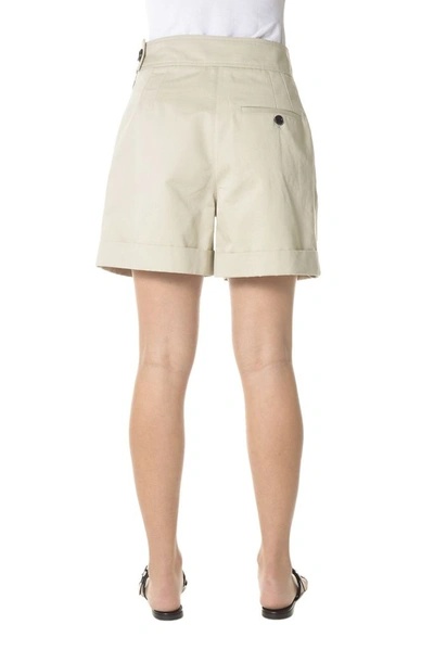 Shop Marni Women's Beige Cotton Shorts