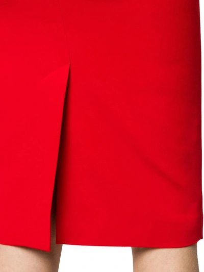 Shop Alexander Mcqueen Women's Red Viscose Skirt