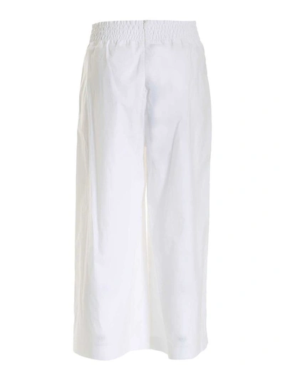 Shop Pinko Women's White Cotton Pants