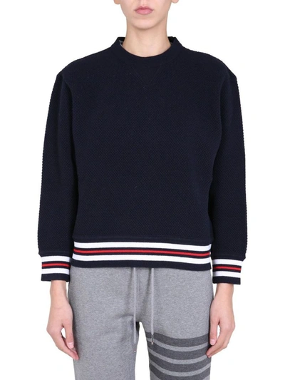 Shop Balenciaga Women's Blue Sweater